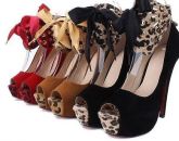 Sapato Peep Toe Com Fita Decorativa - 34 Ao 39